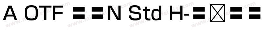 A OTF 墨東N Std H字体转换